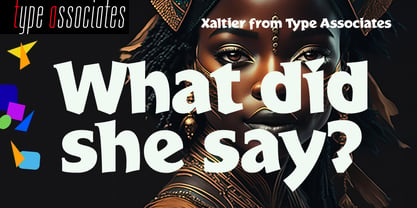 Xaltier Font Poster 2